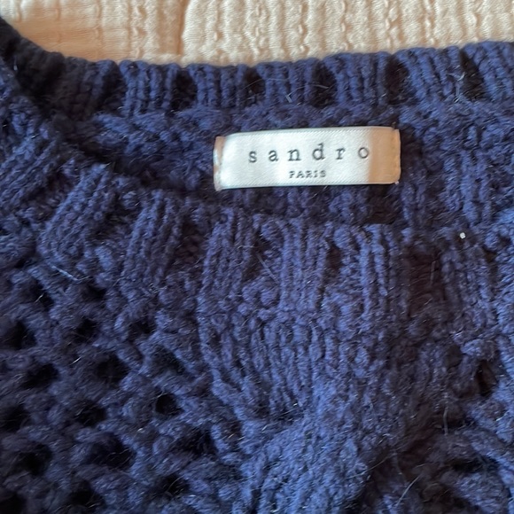 SANDRO chunky cable knit sweater - Picture 6 of 8